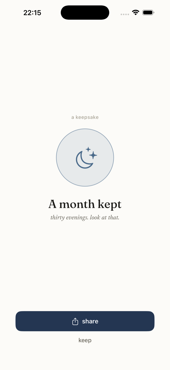 A keepsake